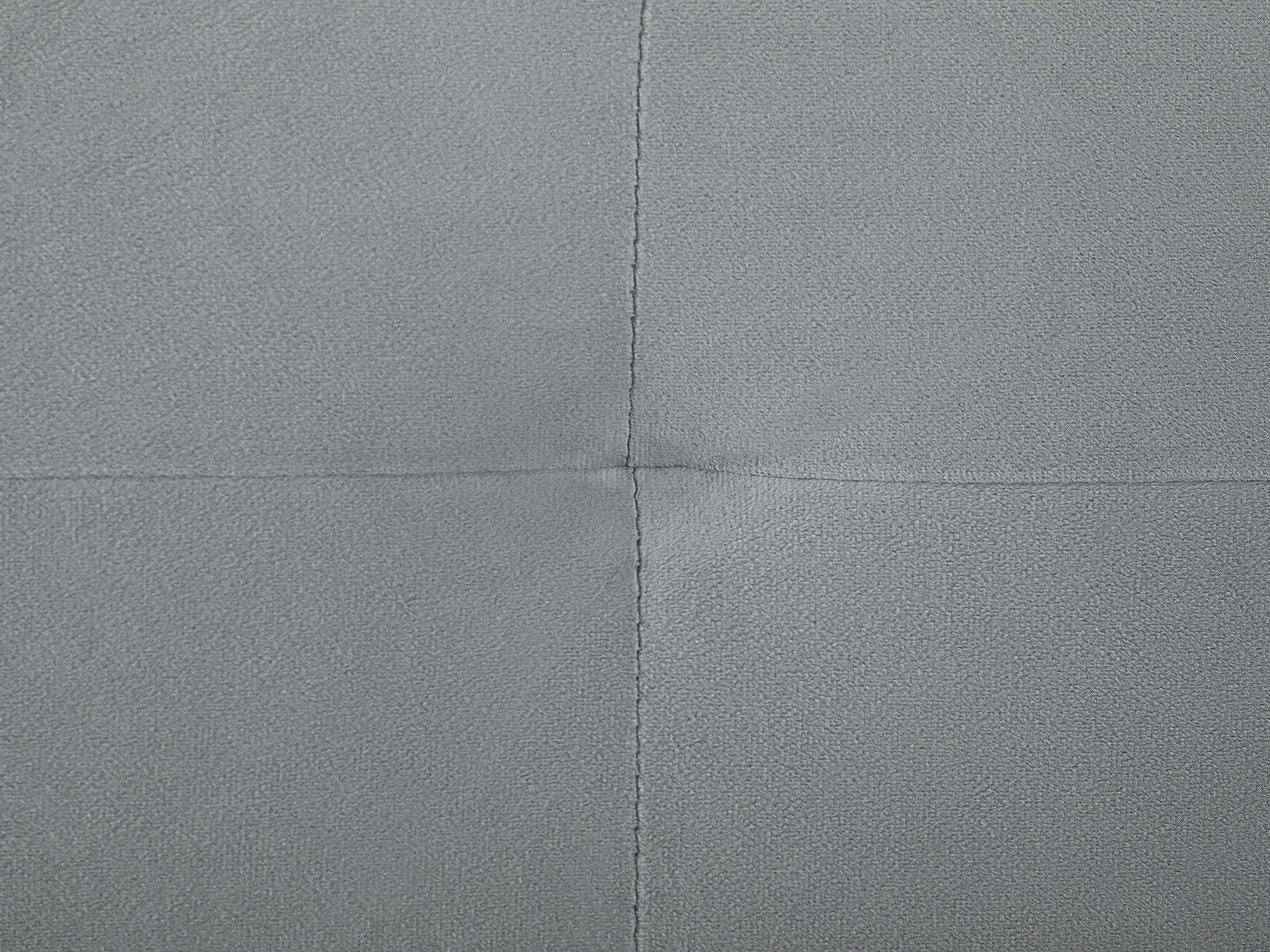 Bed met opbergruimte Fluweel LORIENT 180 x 200 cm Lichtgrijs