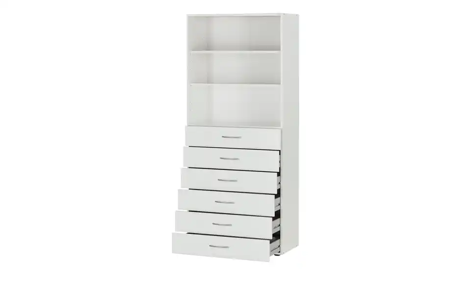 Regal Multischrank-System 80 cm Weiß