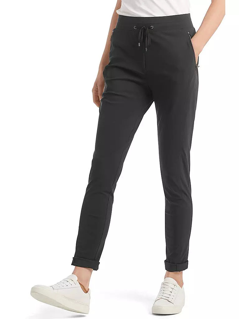 MARC CAIN Hose Jogging Fit schwarz