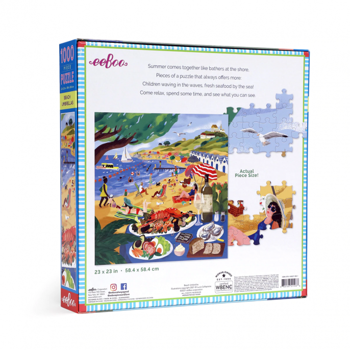 Puzzle : 1000 pièces - Beach Umbrellas