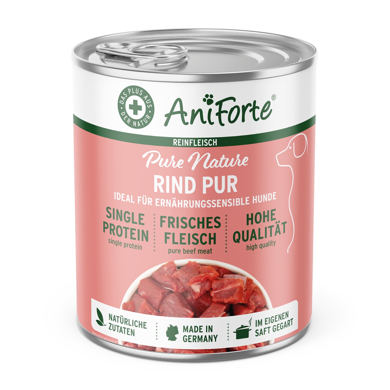 AniForte Nassfutter Rind Pur 6x400 g