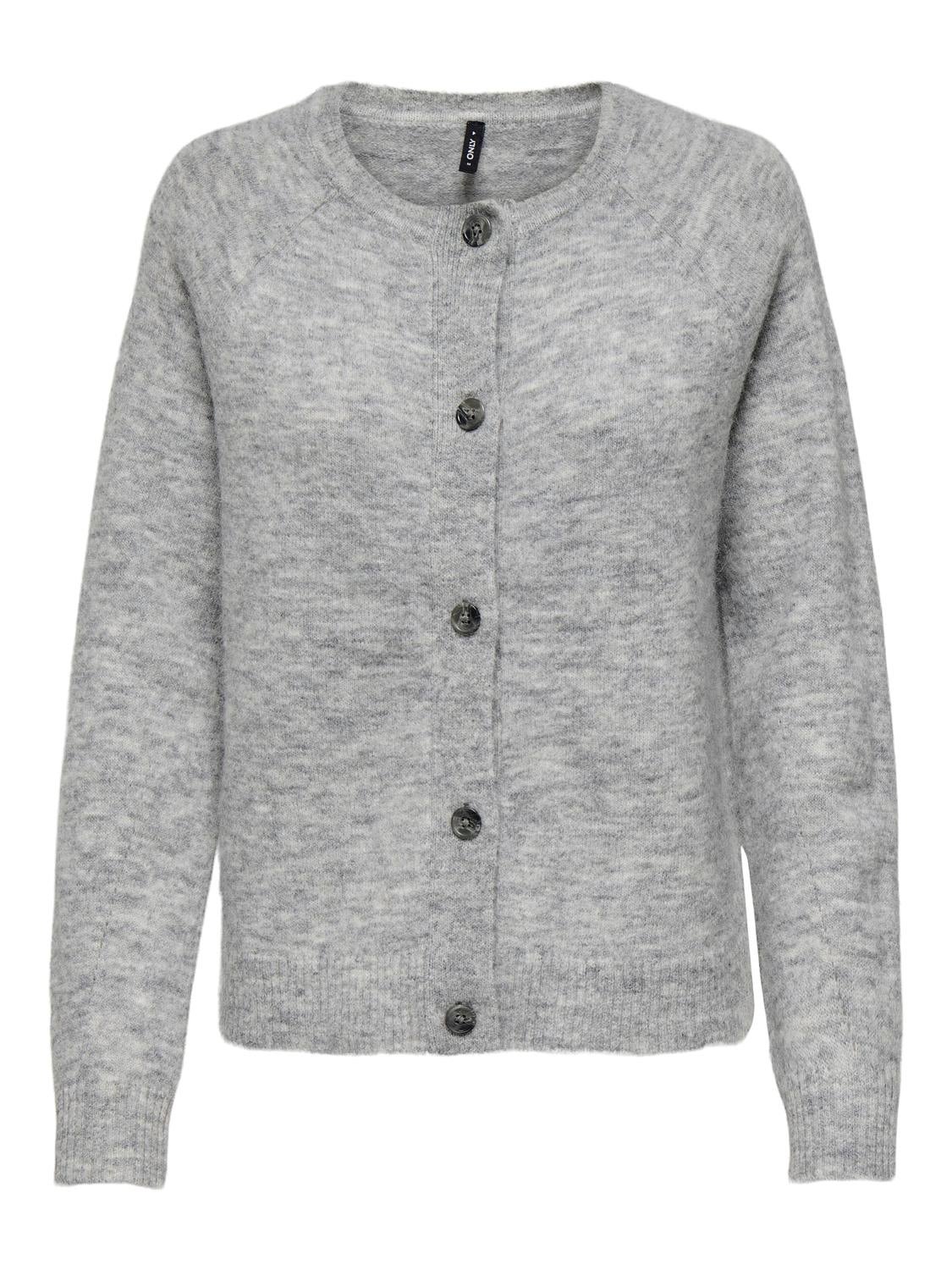 ONLALLISON Strickjacke Light Grey Melange