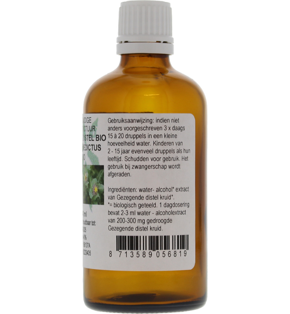 De Cruydhof Cnicus benedictus / gezegende distel tinctuur bio (100 ml)