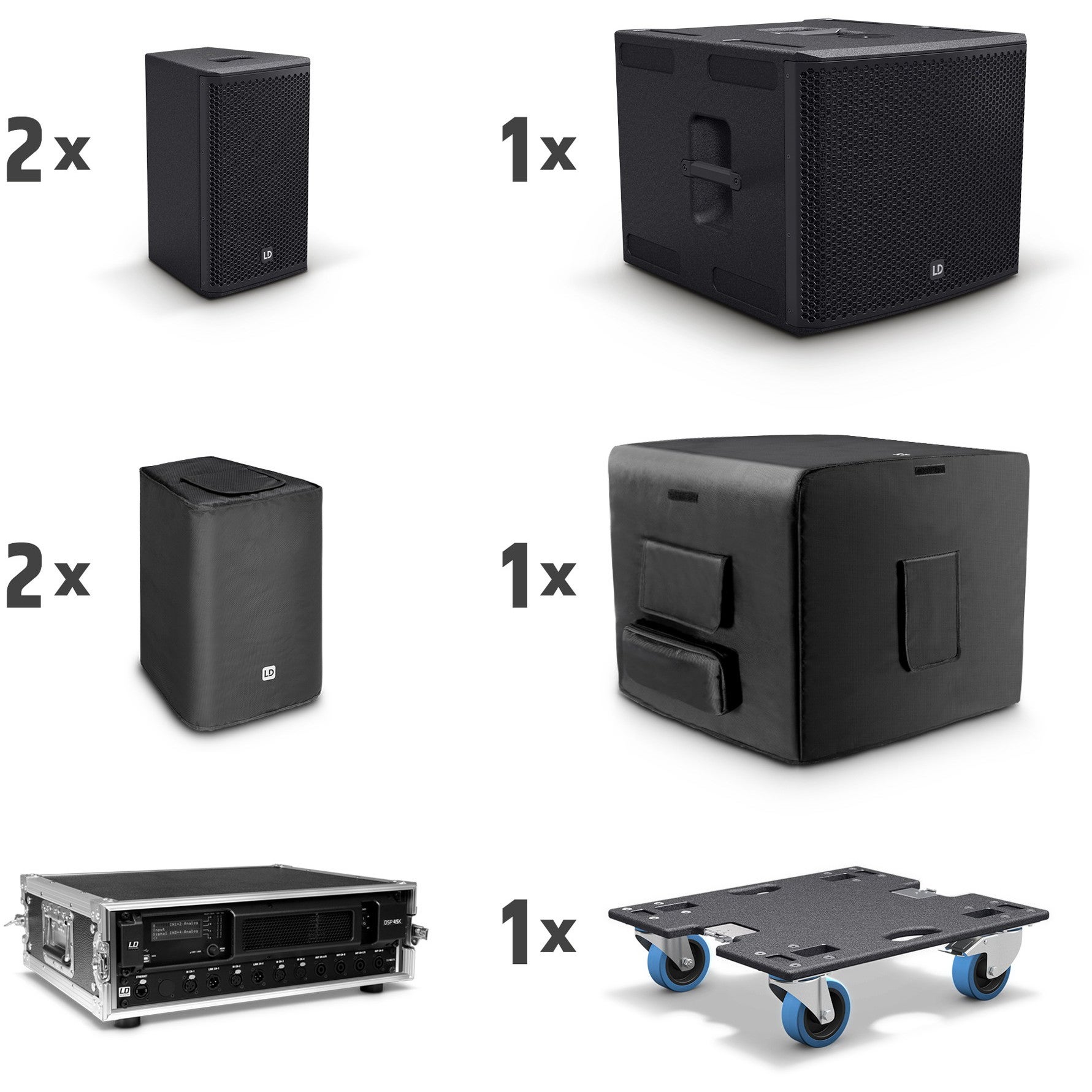 LD Systems STINGER G3 Lounge Set passieve luidsprekerset 2x 8 inch + 1x 15 inch