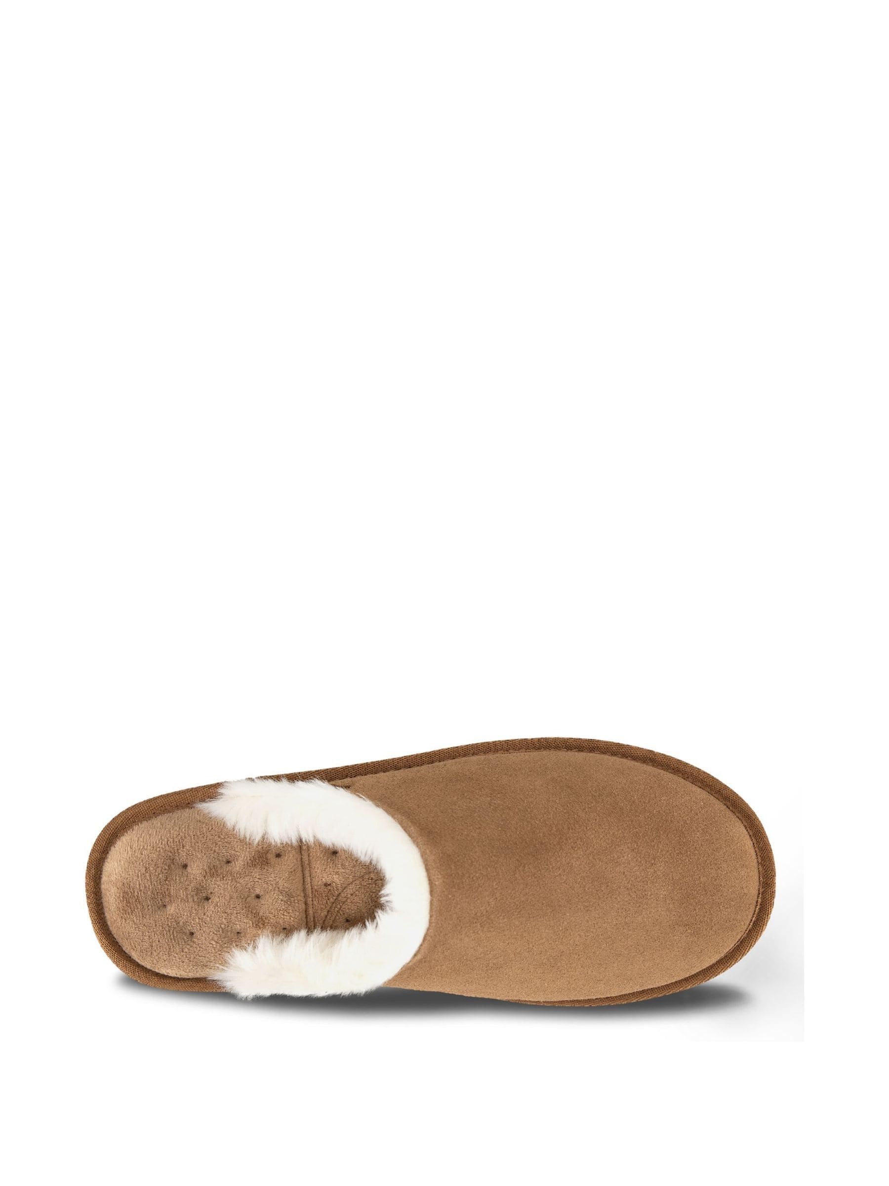 Totes Isotoner Mens Suede Mules With Water Repellency