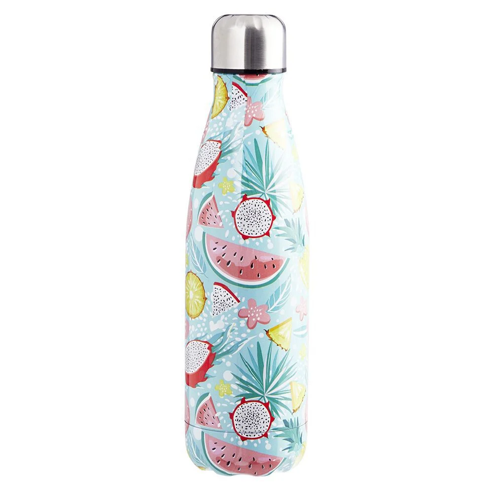 Bouteille isotherme inox imprimé tropical 500 ml