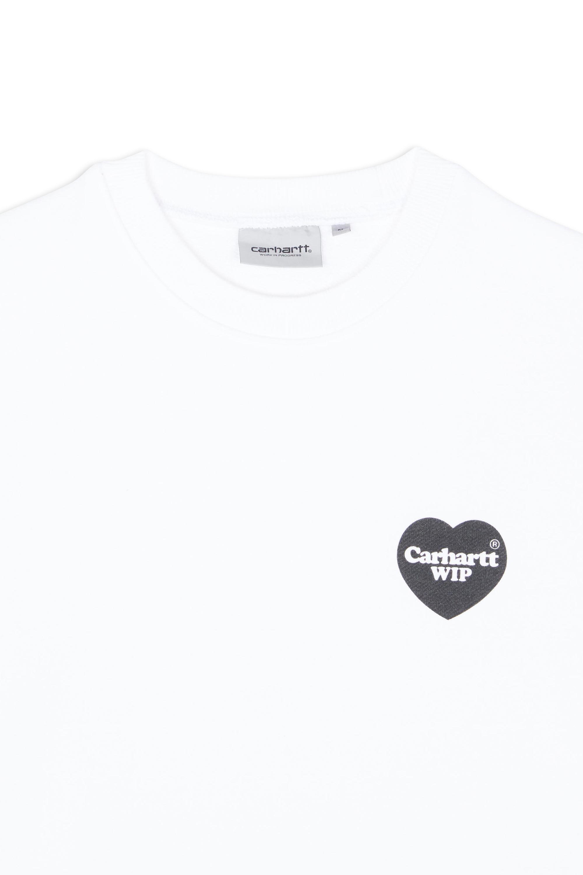 CARHARTT WIP Sweatshirt Heart Bandana Sweat Blanc