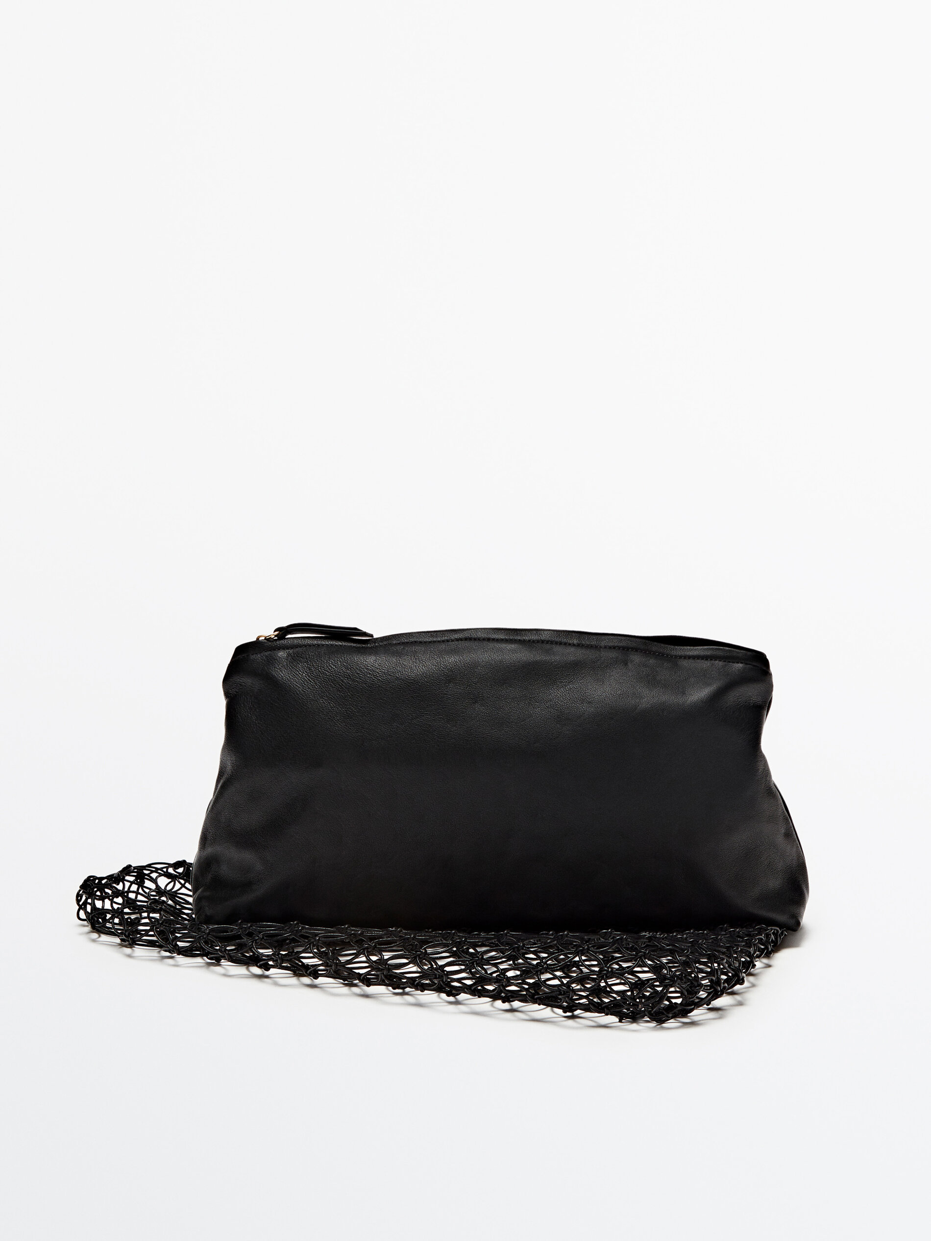 Sacola de compras tubular trançada - PRETA