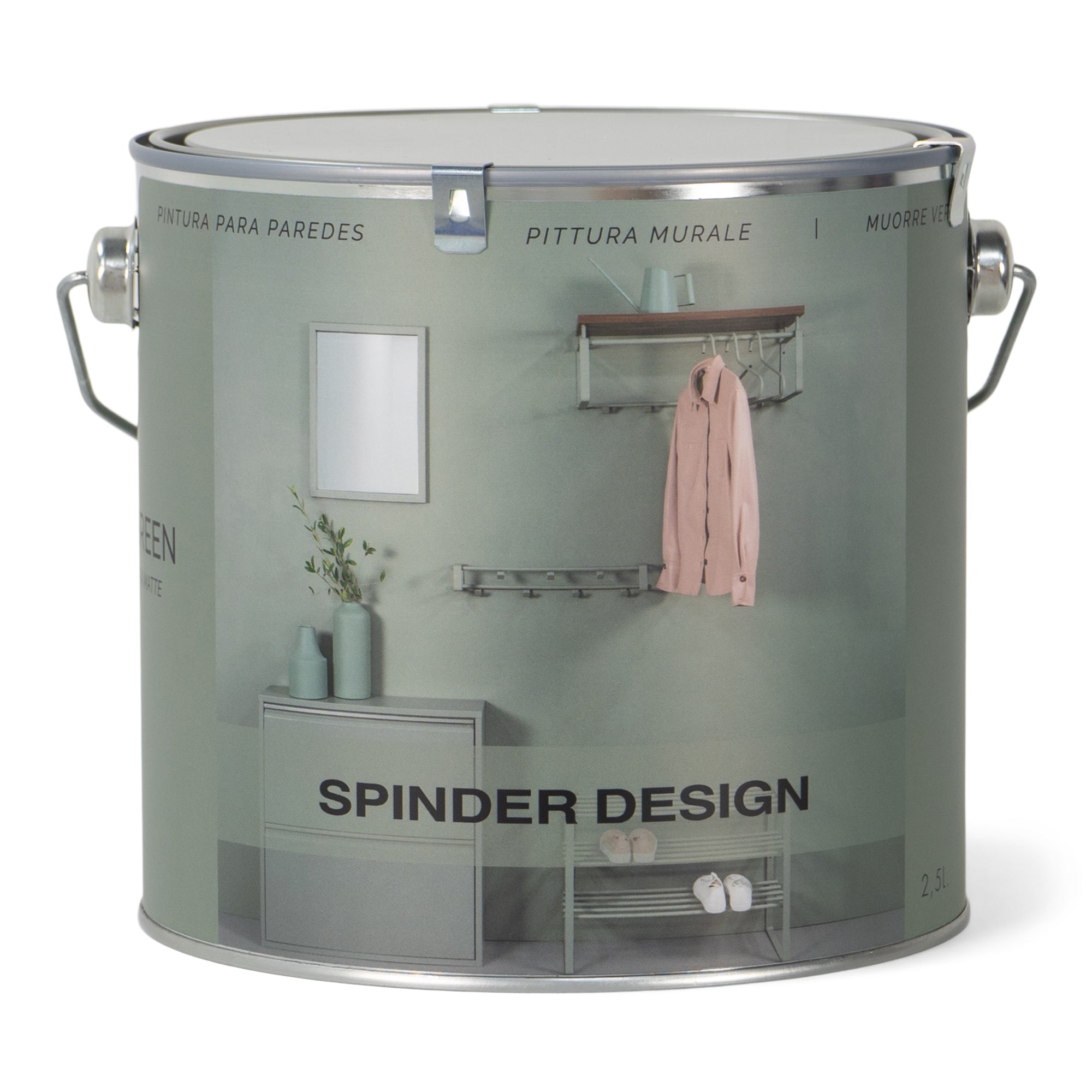 Spinder Design matte muurverf Wall Paint - Dusty Green