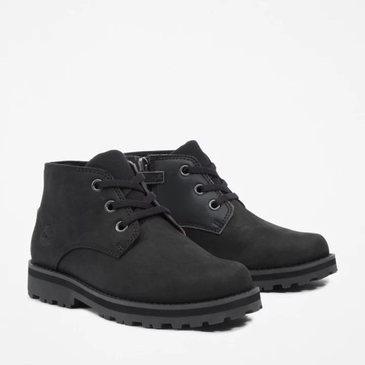 Bota Chukka Infantil Courma Kid na cor preta