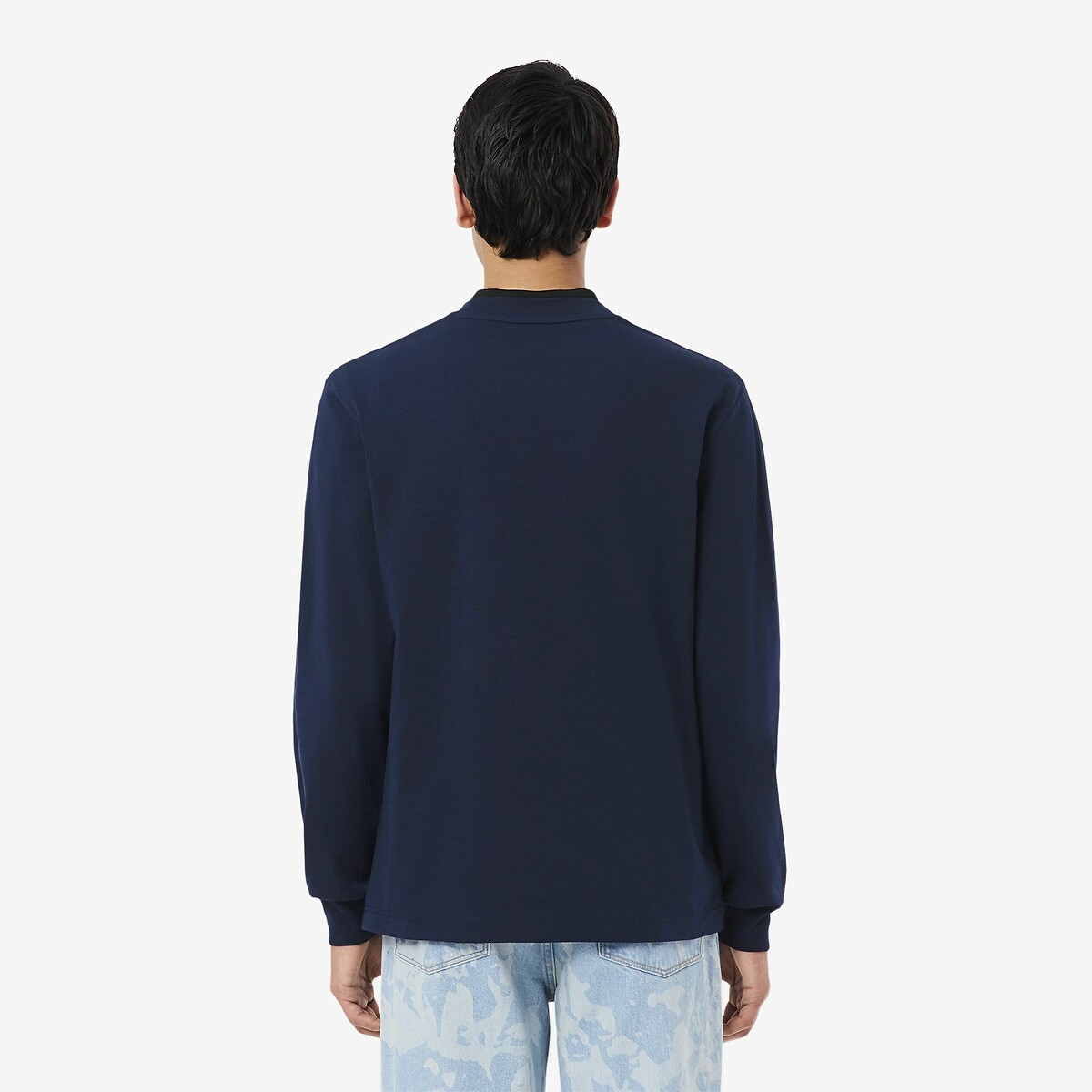 LACOSTE<br>Camiseta de manga comprida de algodão