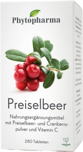 Phytopharma Preiselbeer Tabletten, 280 Stück