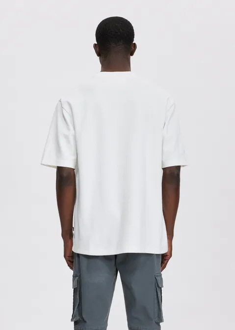 T-shirt met print Saint Tropez off-white (WIT.O)