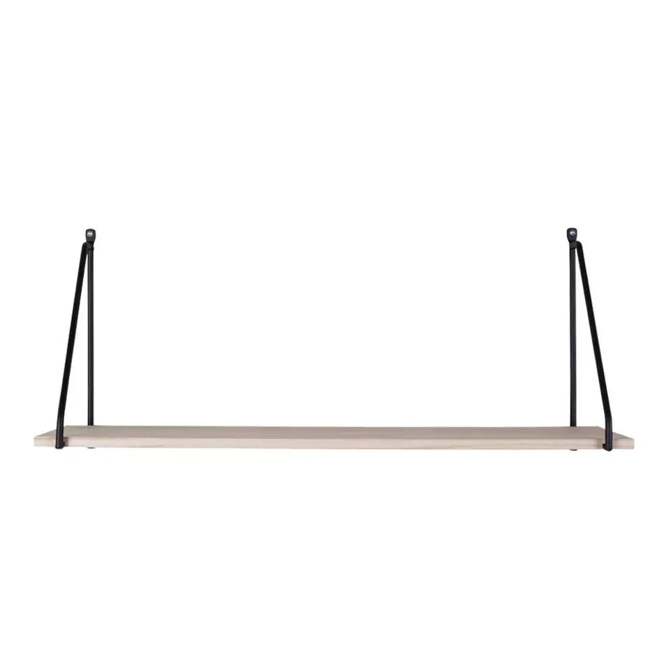 Arnhem Shelf - plank met zwart frame en een naturel houten plank
