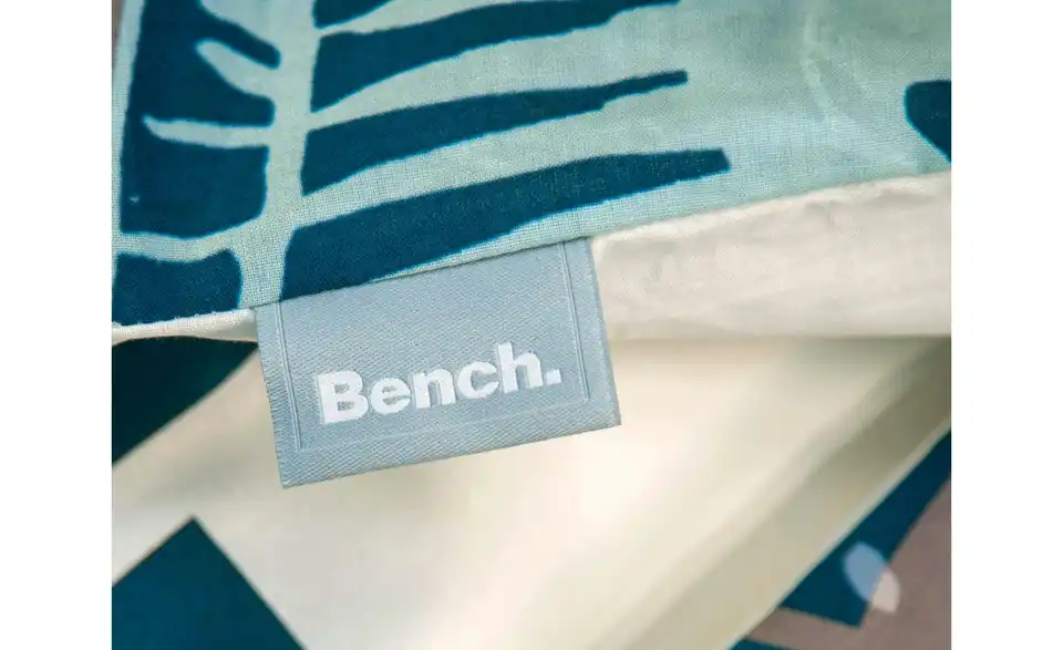 Bettwäsche-Set Bench 200 cm 135 cm Weiß, Grün 135x200 cm