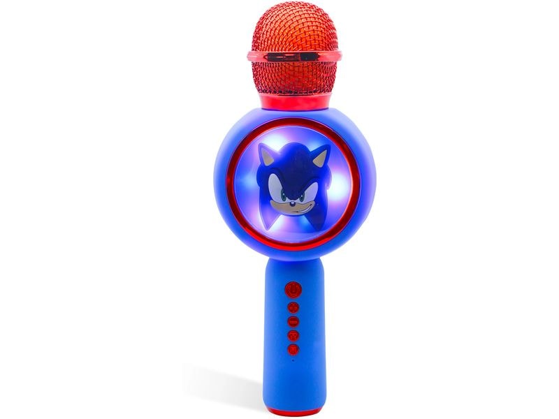 OTL Mikrofon Sonic PopSing Karaoke Blau Karaoke-Mikrofon im Sonic-Design mit eingebautem Lautsprecher