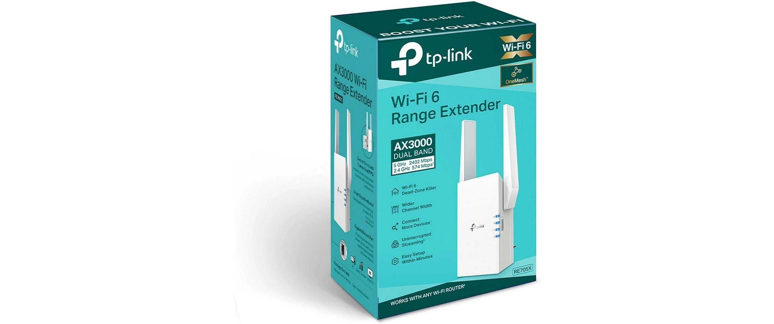 WLAN-Mesh-Repeater RE705X Wi-Fi 6TP-Link AX3000 Wi-Fi 6 Range Extender