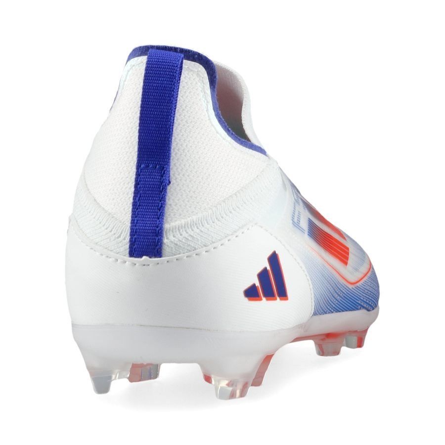 adidas F50 Pro Laceless FG Advancement - Blanc/Rouge/Bleu Enfant