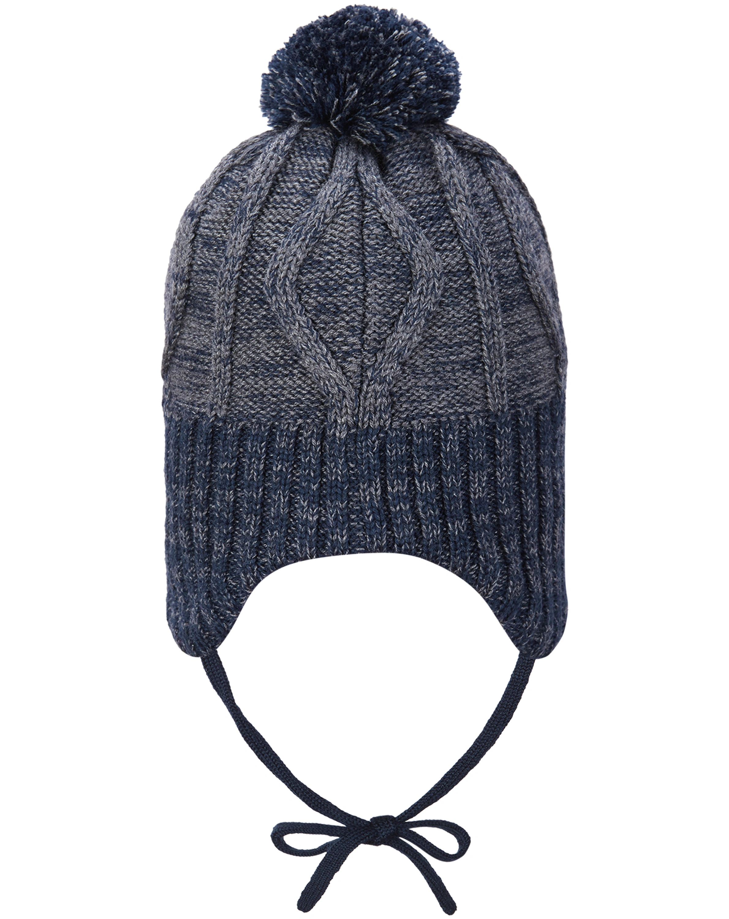 Strick-Mütze OALJAKKA mit Wolle in navy