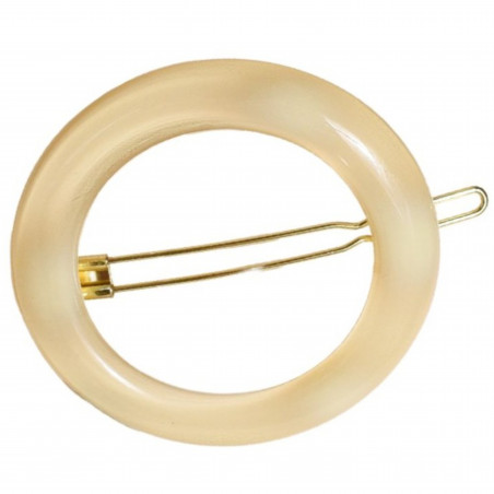 Bachca Barrette ronde Ivoire