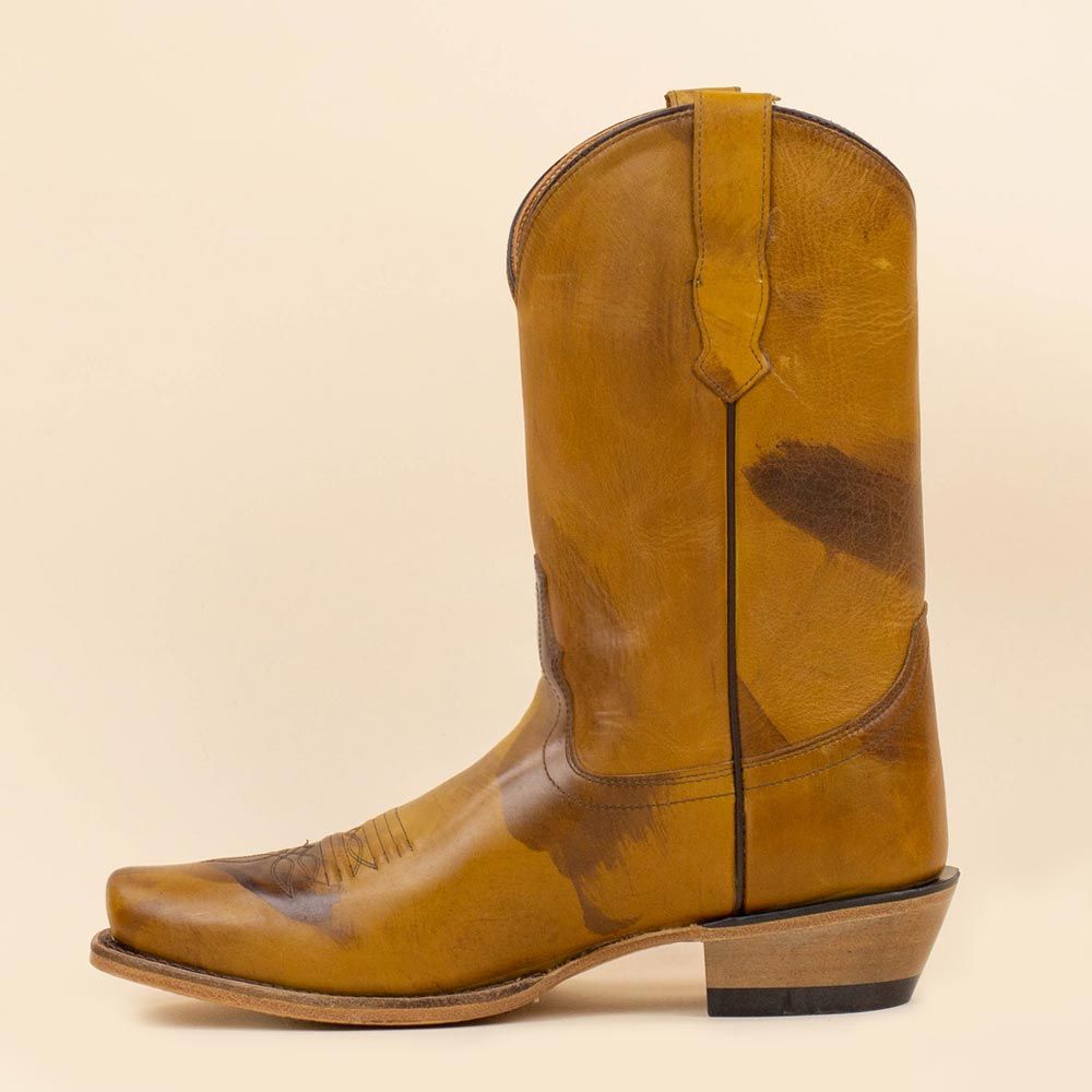 Old West 5555 cowboylaarzen Vintage bruin