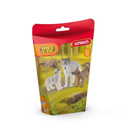 Schleich® 42472 Wild Life - Wolfsmutter mit Welpen