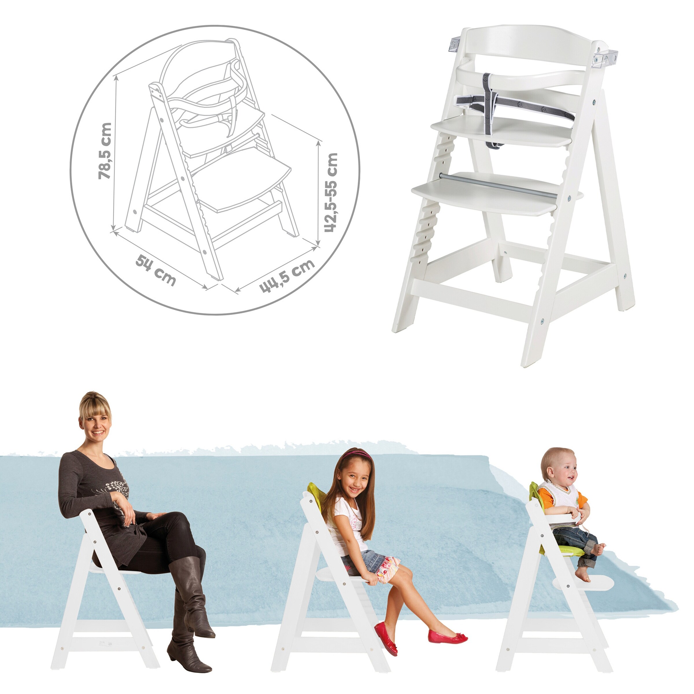 roba Set Sit Up Fun inklusive Sitzverkleinerer roba Style grau