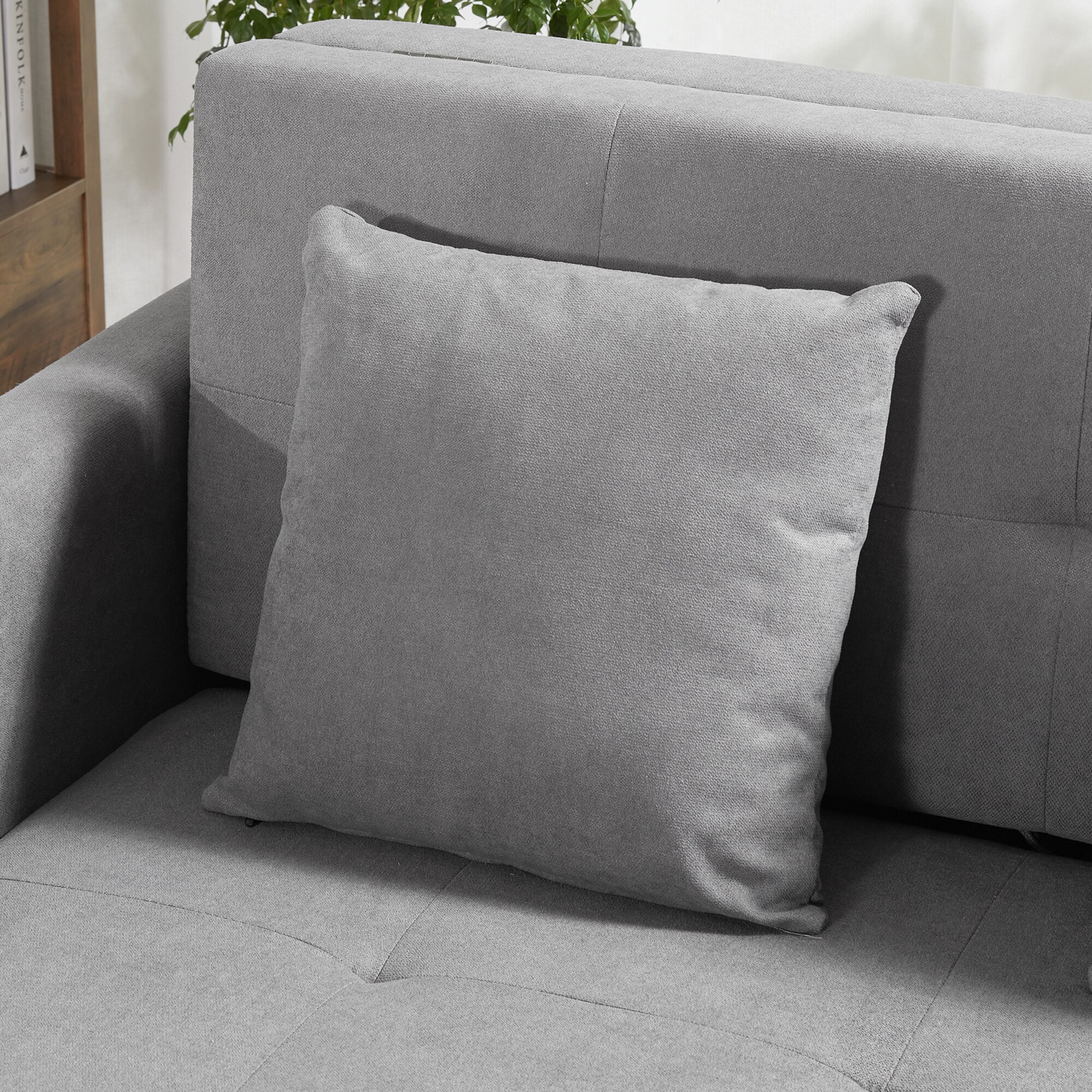 HOMCOM Schlafsofa mit Ausziehfunktion 152L x 101B x 81H cm