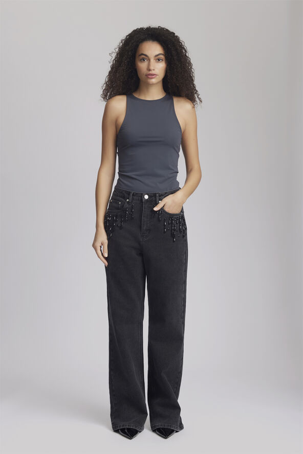 Gestuz SanyaGZ top Gray pinstripe