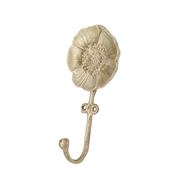 Doing Goods Patère en laiton mat Mia Poppy | Gold