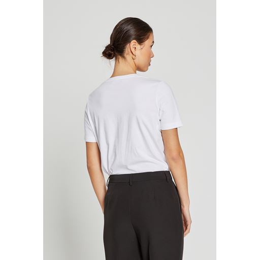 Bruuns Bazaar Carla Logo T-shirt, White, M