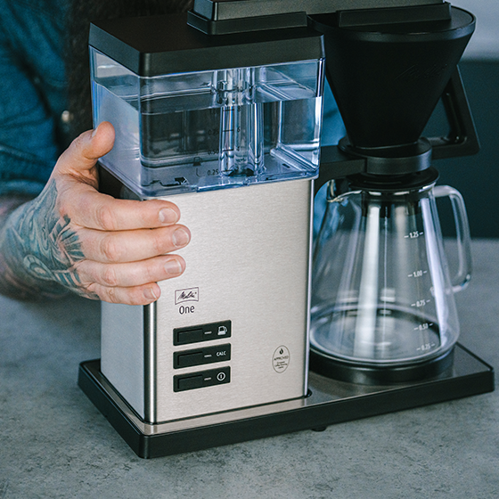 Melitta One®|Filterkaffeemaschine Schwarz-Edelstahl