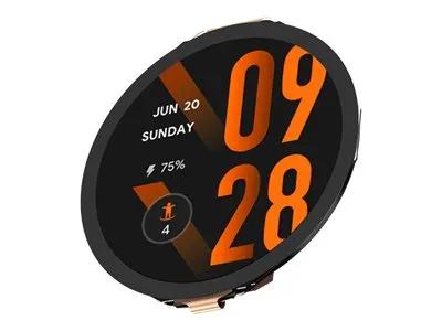 Mobvoi TicWatch Pro 3 Ultra - 47 mm - skyggesort - smart ur med bånd - fluororubber - display 1.4