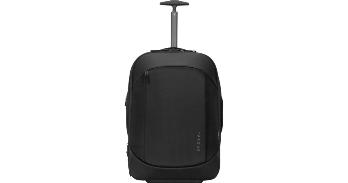 Targus15.6” EcoSmart Mobile Tech Traveler Rolling Backpack trolley  (Zwart)