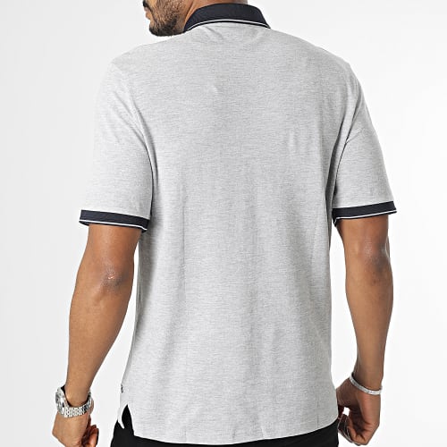 Polo Manches Courtes Luvance Gris Chiné