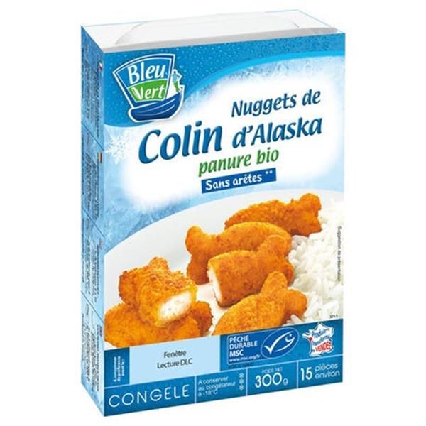 Bleu Vert Nuggets Escamudo Alasca 300G