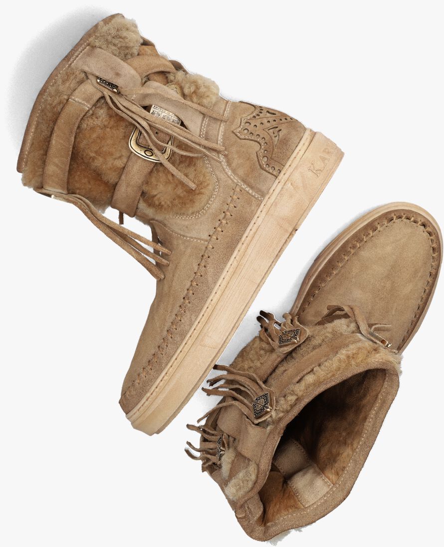 KARMA OF CHARME beige karma of charme enkelboots uluru old fur