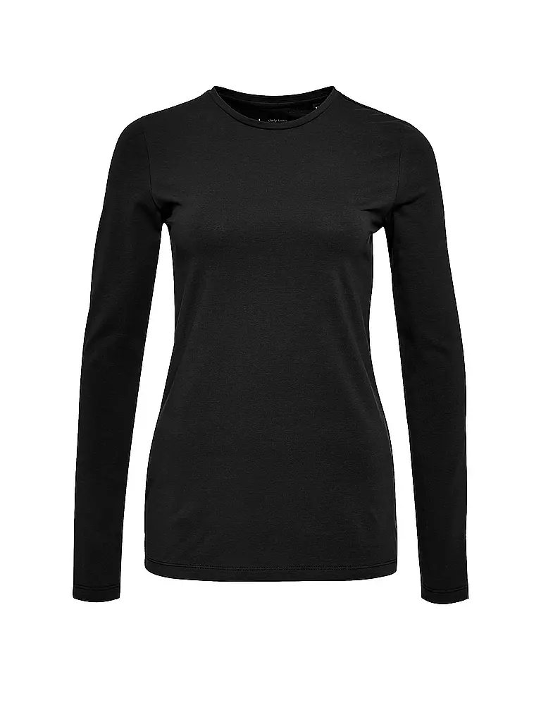 OPUS Langarmshirt Daily I schwarz