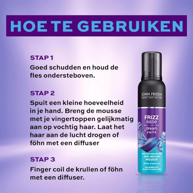 John Frieda Frizz Ease Dream Curls Curl Reviver Mousse 200 ML