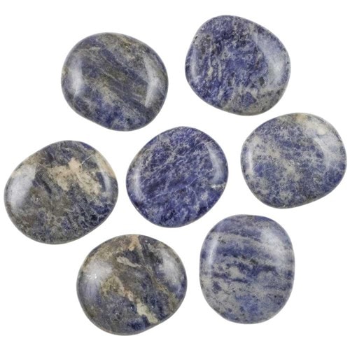 Galet plat sodalite - a l'unité