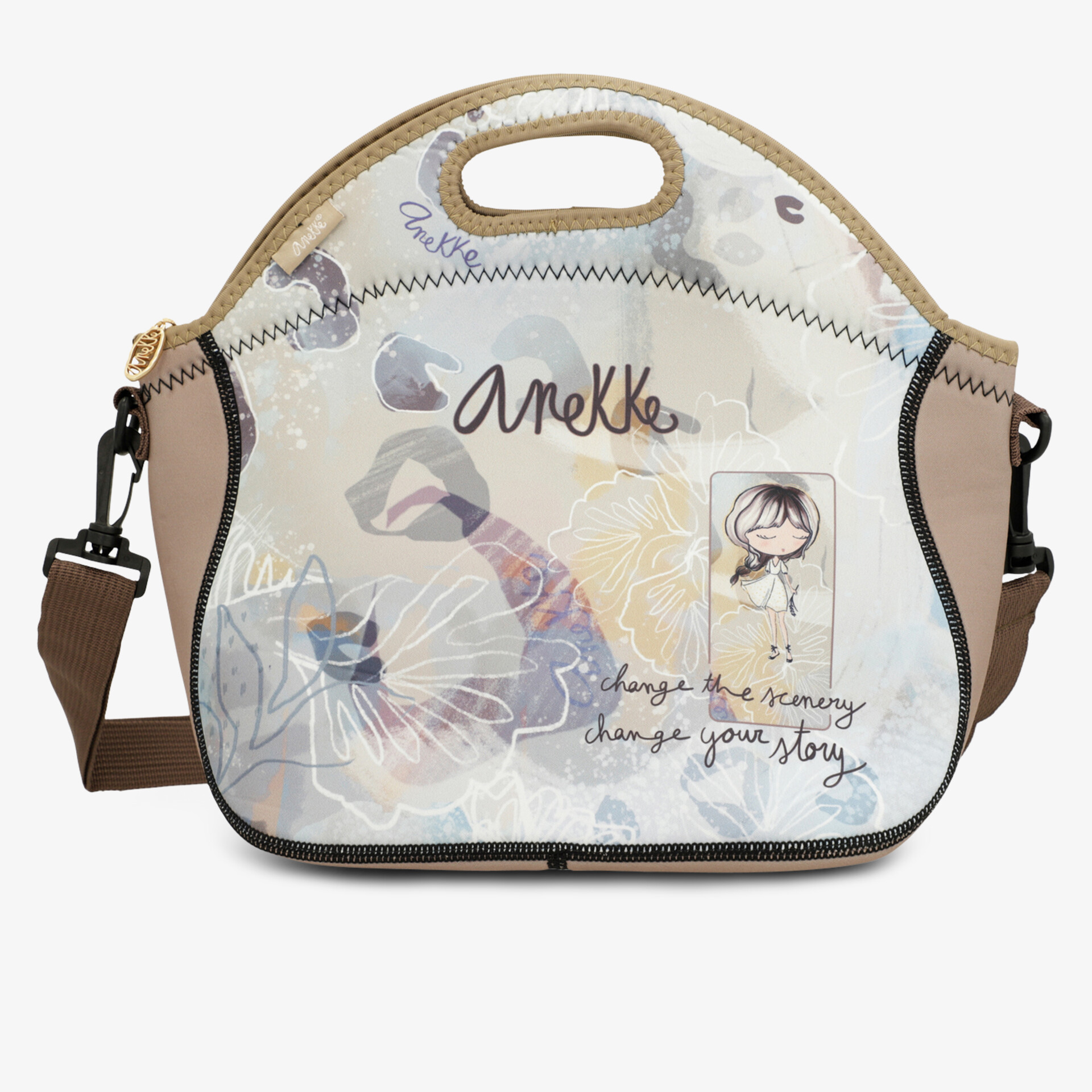 anekke Damen Handtasche beige