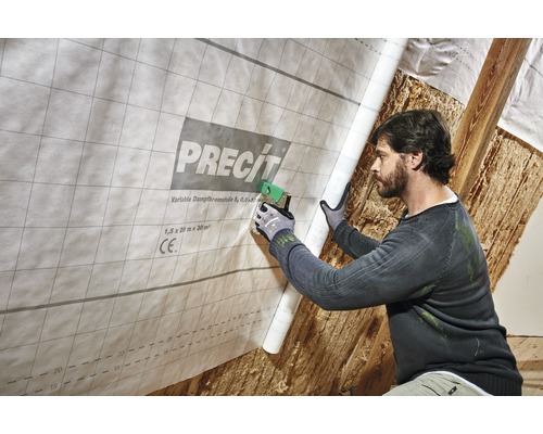 PRECIT vochtvariabele dampremmende folie 20 m x 1,5 m rol = 30 m²