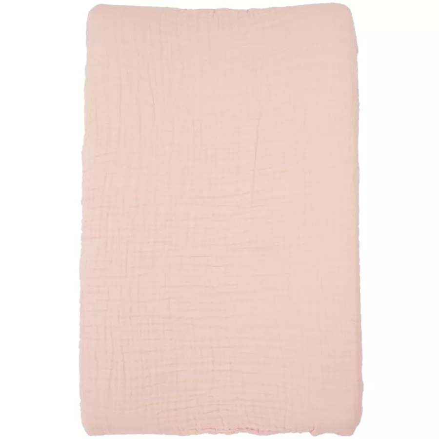 MEYCO Wickelauflagenbezug Musslin Uni Soft Pink 50 x 70 cm