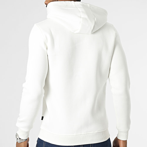 Sweat Zippé Capuche Ecru