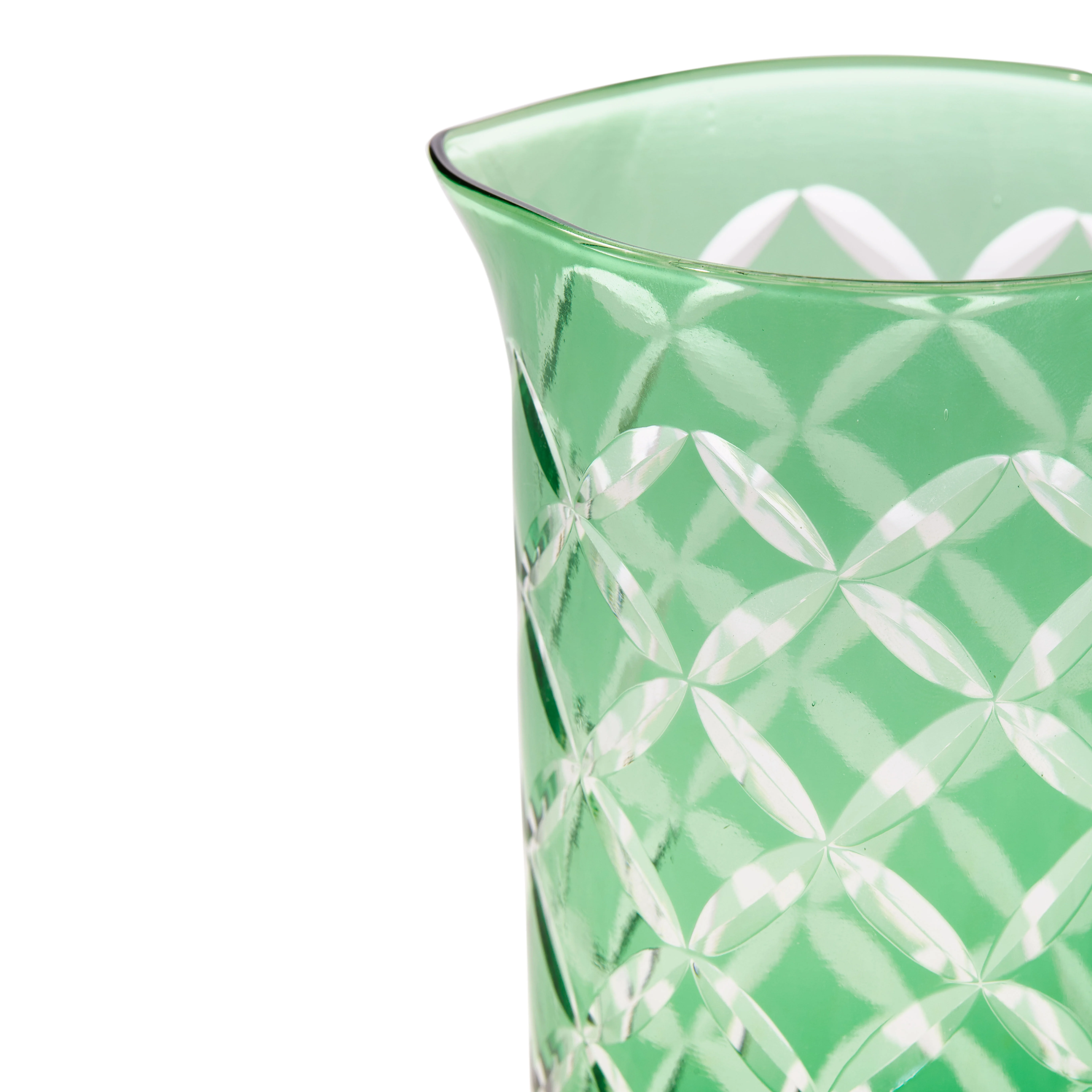PEONY - Carafe verre | Vert