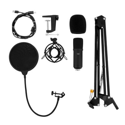 T'nB PACK STREAMER - Pack micro + filtre + bras articulé pour youtubers et stremer- noir