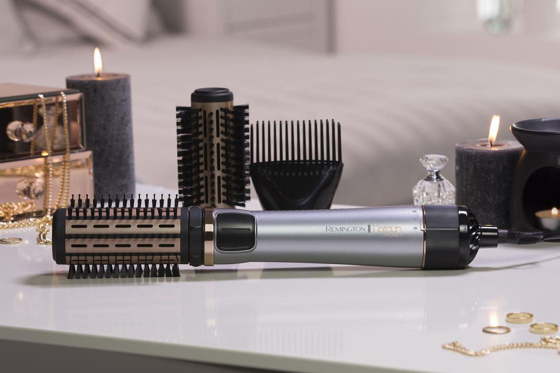 Remington WARMLUFTBÖRSTE KERATIN   1000W (AS 8810       GR/ROS)