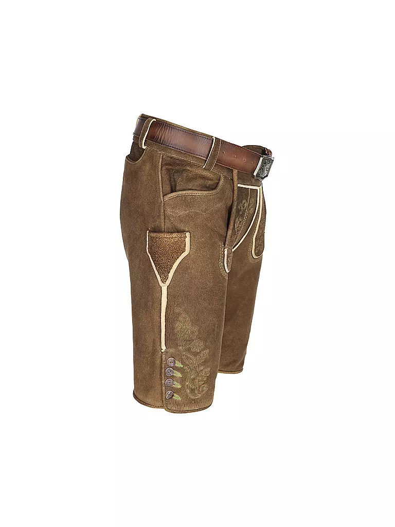 GWEIH & SILK Trachten Lederhose Vitus camel