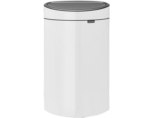 BRABANTIA - Poubelle Touch Touch Bin New, 40L - Blanche