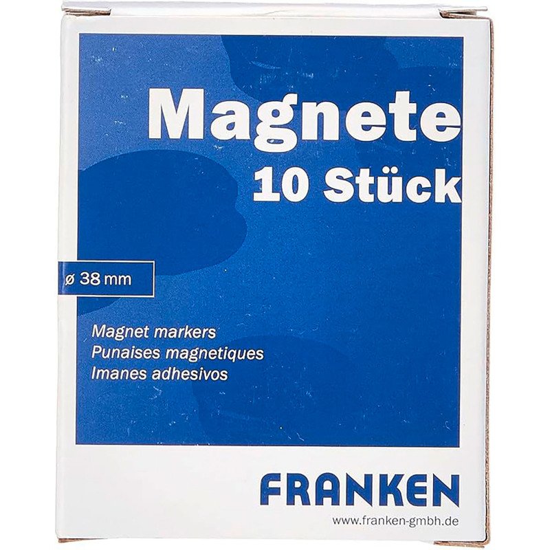 Plots magnétiques aimants Ø 38 mm - Lot de 10